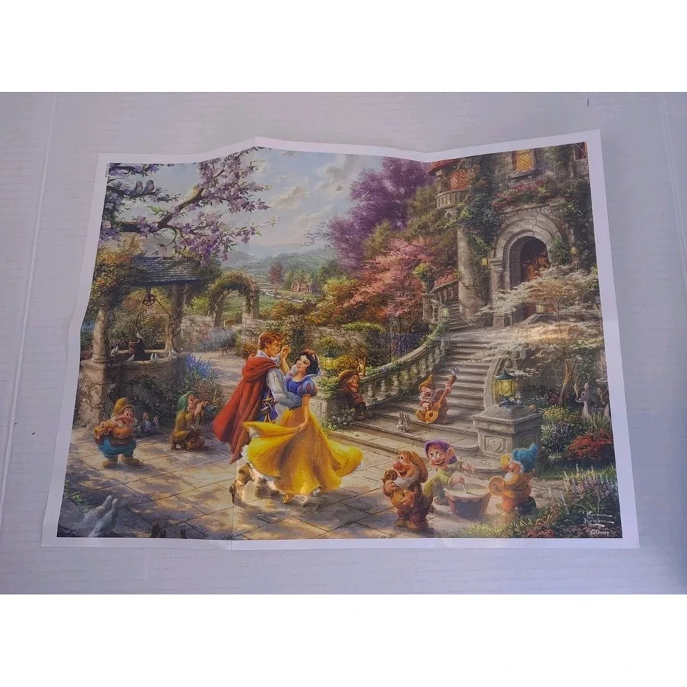 Thomas Kinkade Disney Princess Snow White Jigsaw Puzzle 750 Pieces Complete